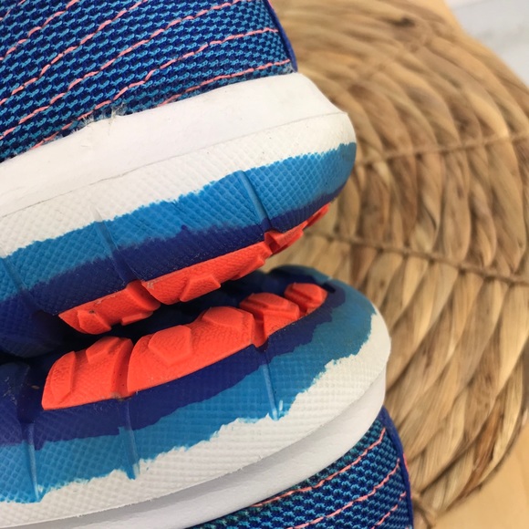 Nike Flex Fury 2 Blue Mango White Running Shoe - Picture 6 of 9